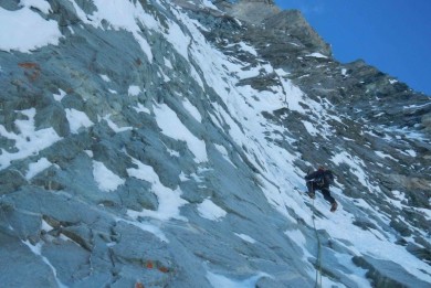 Der etwas ausgedünnte Eisfall