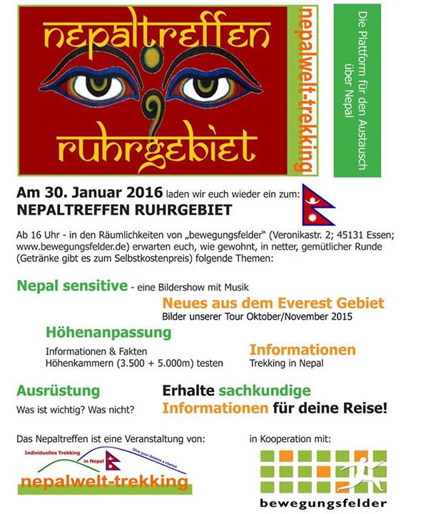 Nepaltreffen im Ruhrgebiet am 30.1.2016